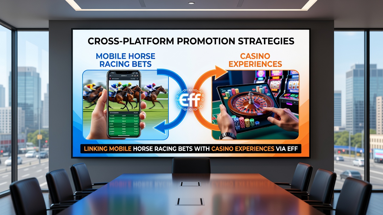 Illustration of connected payment flows between horse racing mobile bets and casino tables
