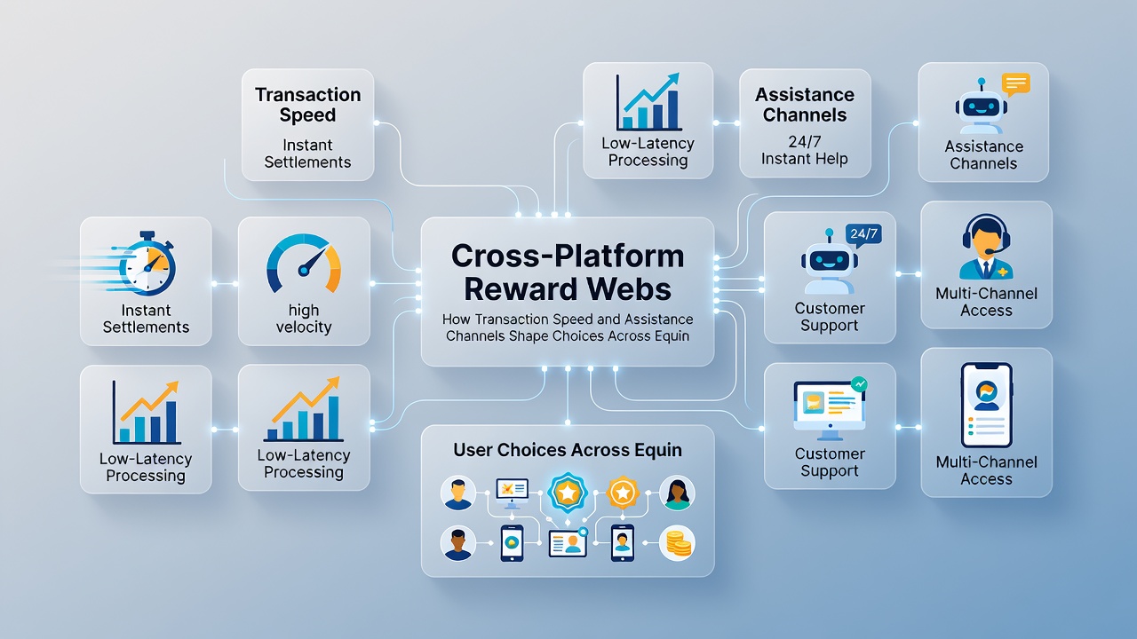 Mobile screens displaying reward points transfer between horse racing, soccer betting, and casino table games